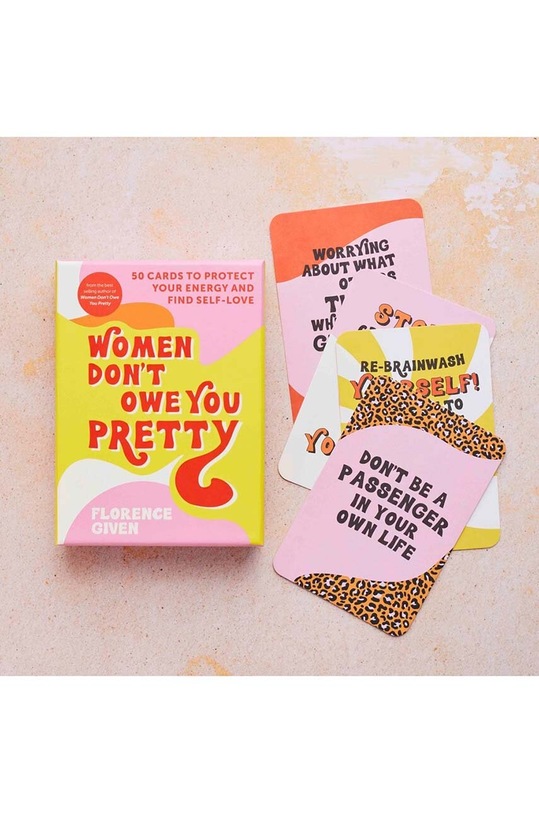 kártya szett Women Don't Owe You Pretty, English HAG100 többszínű AA00