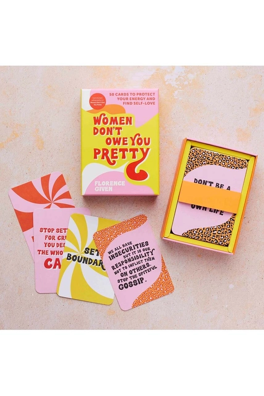 Home & Decor Sada kartičiek Women Don't Owe You Pretty, English HAG100 viacfarebná