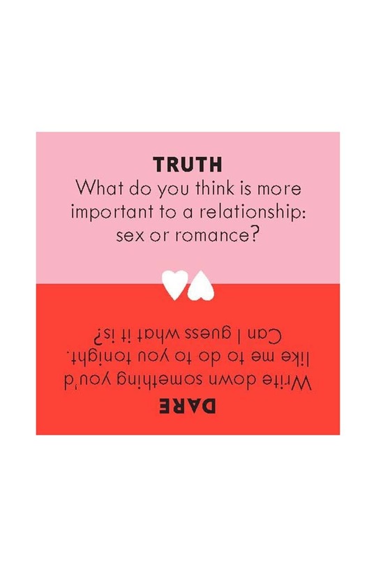 Lifestyle zestaw kart z pytaniami Truth or Dare - For Couples, English ABG304 multicolor