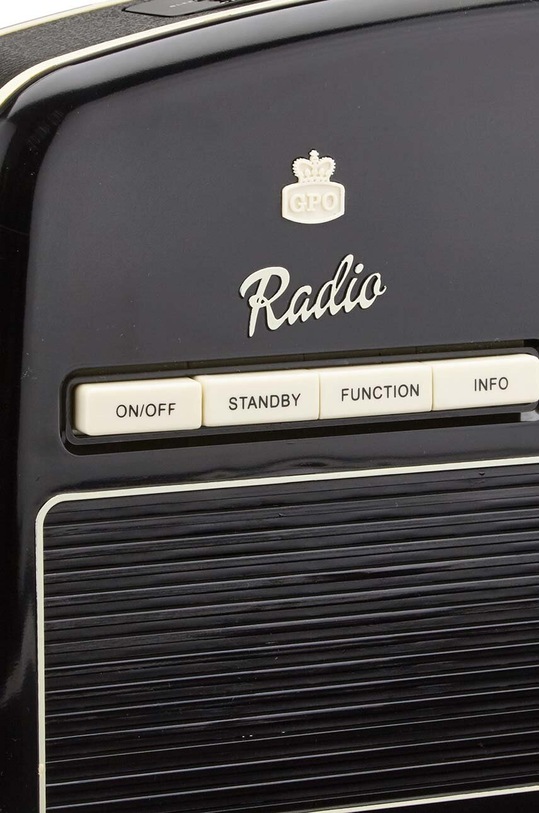 GPO radio cu ceas Rydell negru GPO84