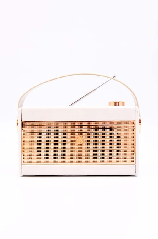 GPO radio z budzikiem Darcy różowy GPO91