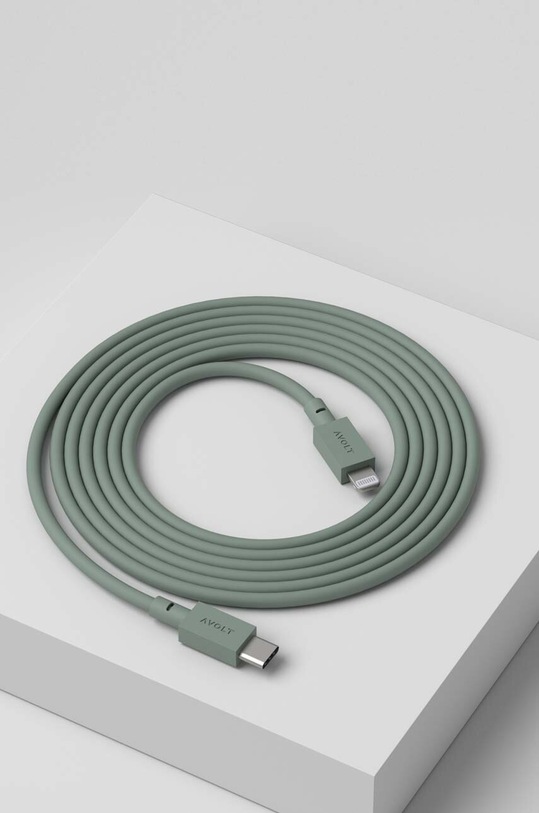 USB nabíjecí kabel Avolt Cable 1, USB-C to Lightning, 2 m C1CL.IN20.18OG zelená AA00