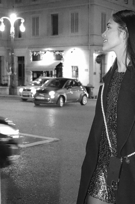 LaCoqueFrançaise łańcuszek do telefonu Agahte 120 cm biały LE265162