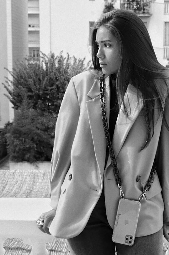 LaCoqueFrançaise telefonlánc Emmy 120 cm fekete LE307805