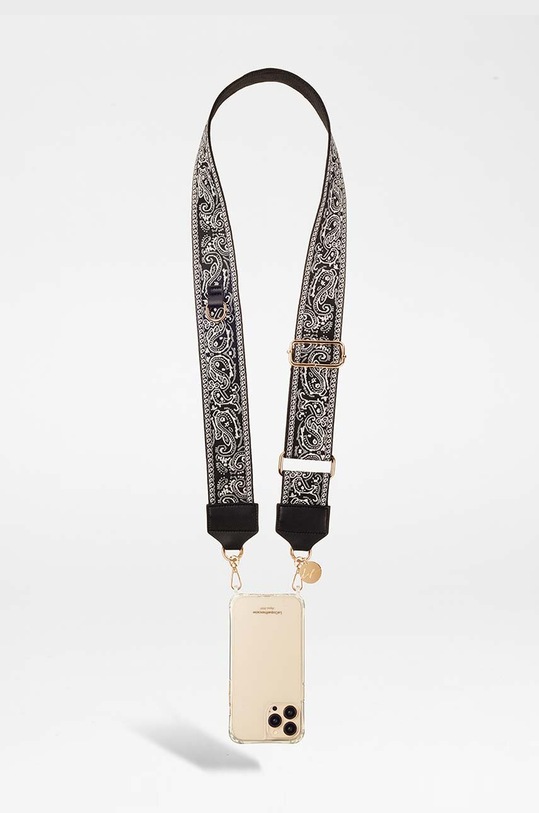 Λουράκι τηλεφώνου LaCoqueFrançaise Haby 120 cm μαύρο LE312549