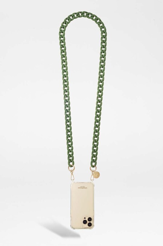 Řetízek k telefonu LaCoqueFrançaise Sarah 120 cm zelená LE306075