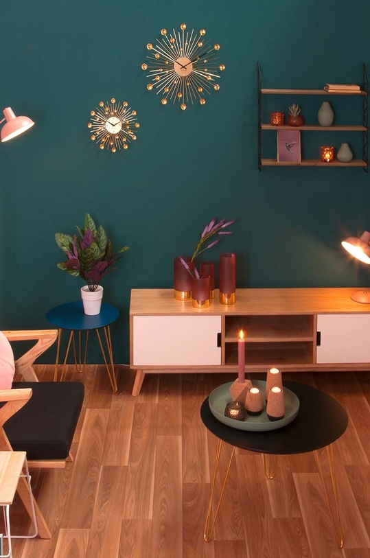 Karlsson zegar ścienny żółty KA4860GD