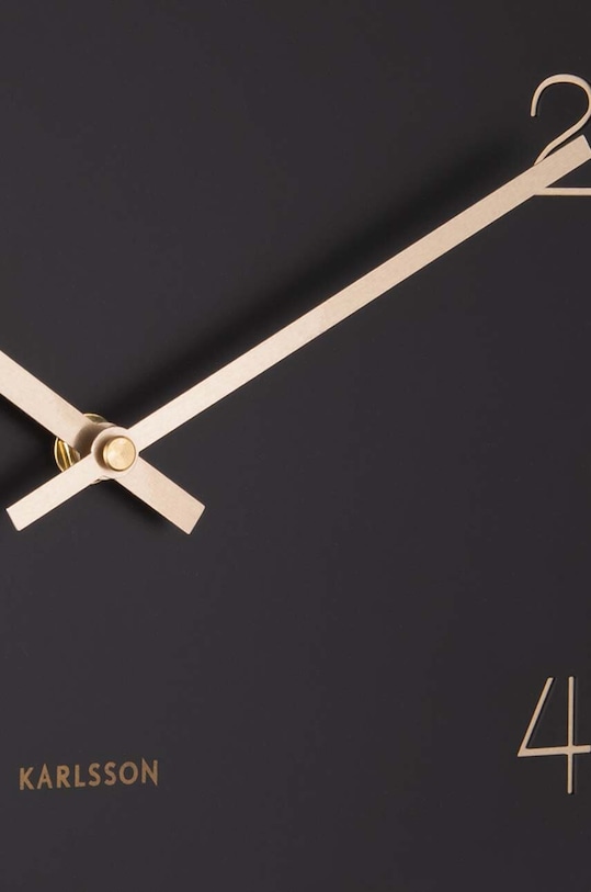 Salotto e camera Karlsson orologio da parete Charm KA5788BK nero