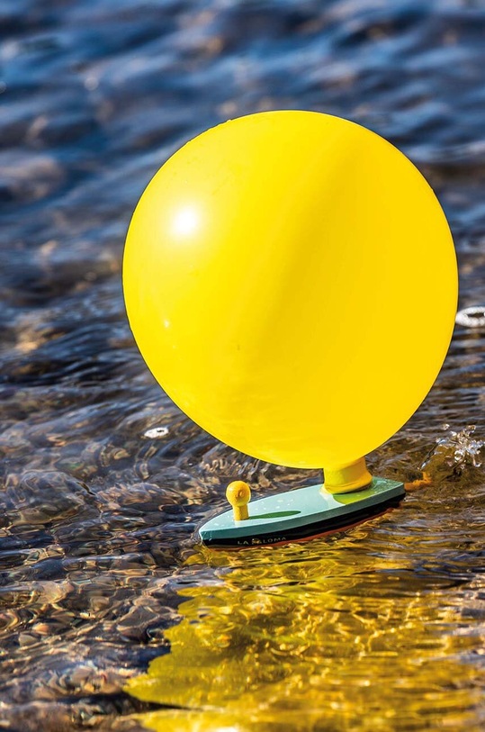 Hračka loď s balónem Donkey Balloon Puster La Paloma vícebarevná 900207