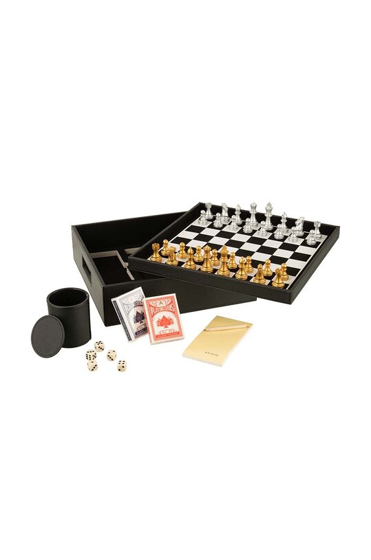 J-Line szachy Box Card and Chess czarny 37099