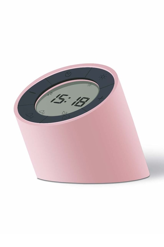 Gingko Design ceas cu alarmă Edge Light roz G001PK