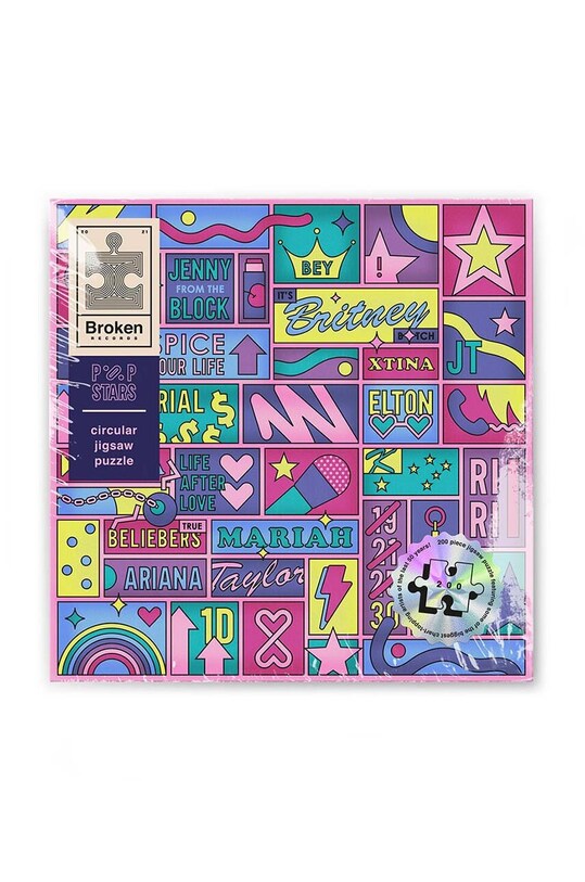 Пазл Luckies of London Broken Records 200 elementów LK.BRPS барвистий AA00