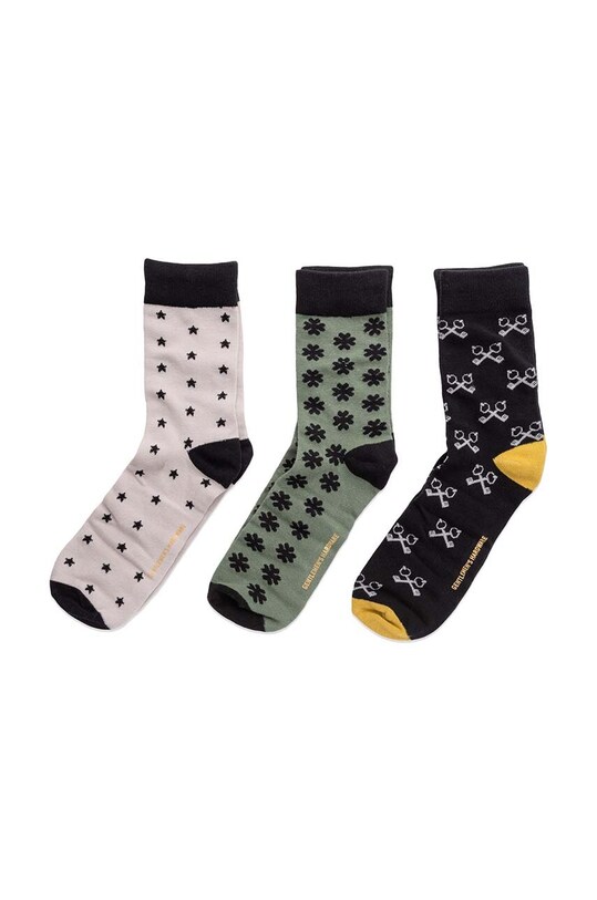 Gentlemen's Hardware skarpetki Lucky Socks 3-pack GEN541UK czarny AA00