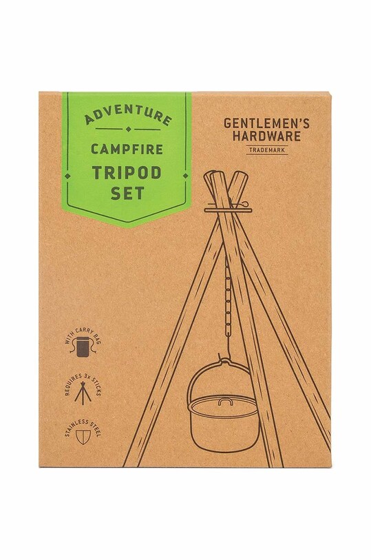 Підвісний гриль Gentlemen's Hardware Campfire Tripod Set чорний GEN781UK