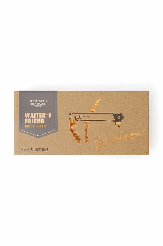 Gentlemen's Hardware unealta multifunctionala Waiters Friend GEN786UK maro AA00