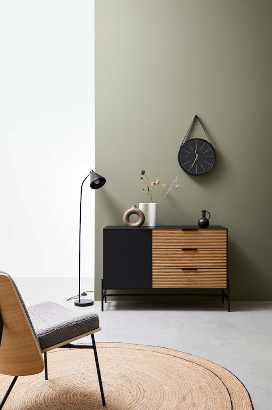 Bizzotto zegar ścienny Orologio 182395 czarny