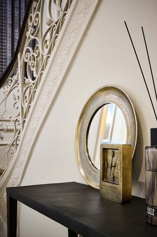 Salon i sypialnia S|P Collection zegar stołowy Zone 825042 żółty