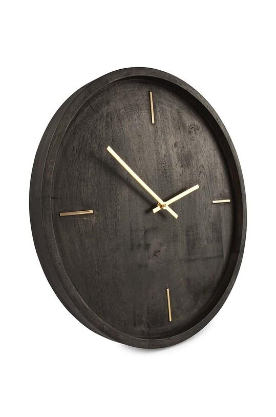 Nástenné hodiny S|P Collection Wood 825078 čierna AA00