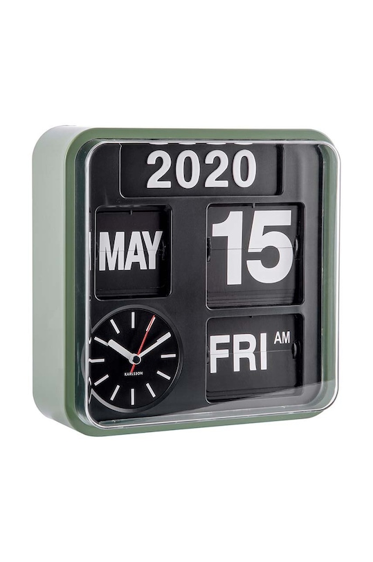 Karlsson zegar ścienny Mini Flip KA5364GR zielony AA00