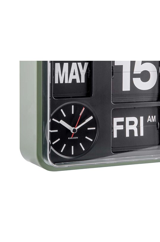 Вітальня та спальня Настінний годинник Karlsson Mini Flip KA5364GR зелений