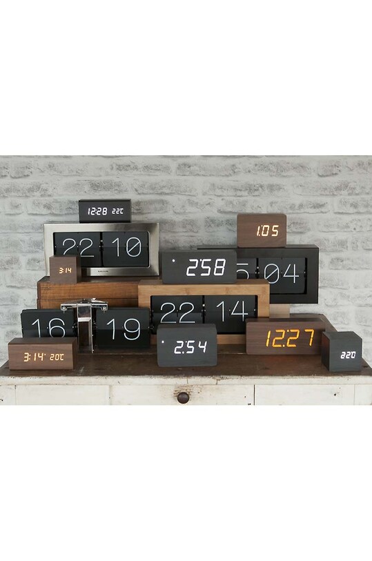 Вітальня та спальня Перекидний годинник Karlsson Boxed Flip KA5642ST сірий