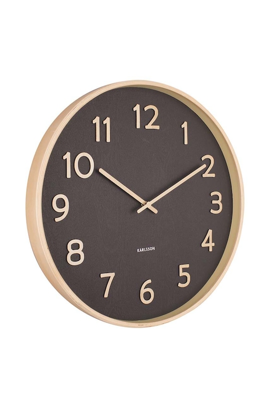 Karlsson zegar ścienny Pure Wood KA5852BK czarny AA00