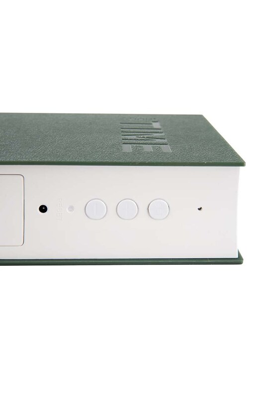 Stolní hodiny Karlsson Book LED KA5861GR zelená