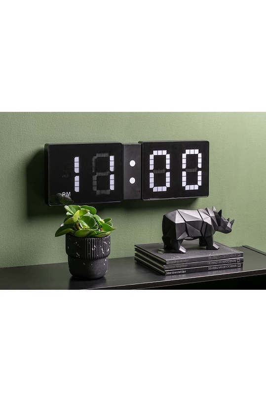 Karlsson zegar ścienny LED Look Flip KA5897BK czarny