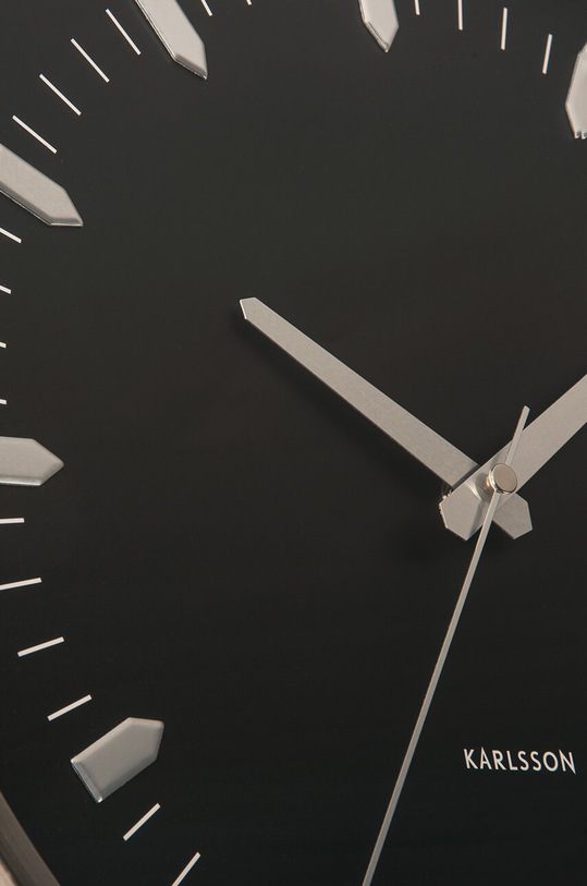 Obývacia izba a spálňa Nástenné hodiny Karlsson Arrow Batons KA5912SI sivá