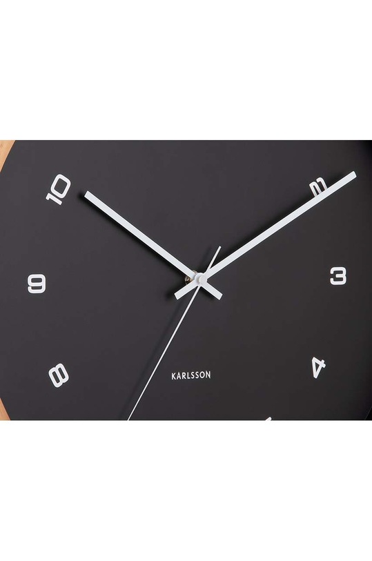 Dnevni boravak i spavaća soba Zidni sat Karlsson Modesta KA5938BK crna