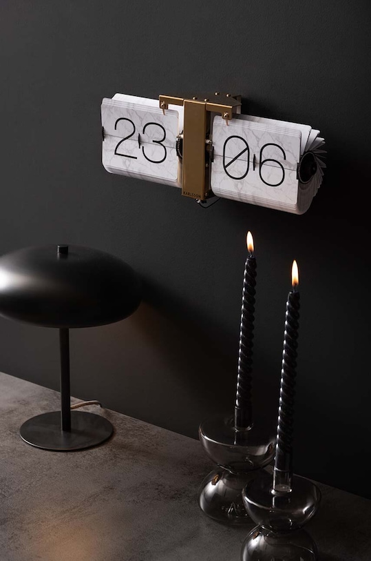 Překlápěcí hodiny Karlsson Flip Clock No Case KA5956WH bílá