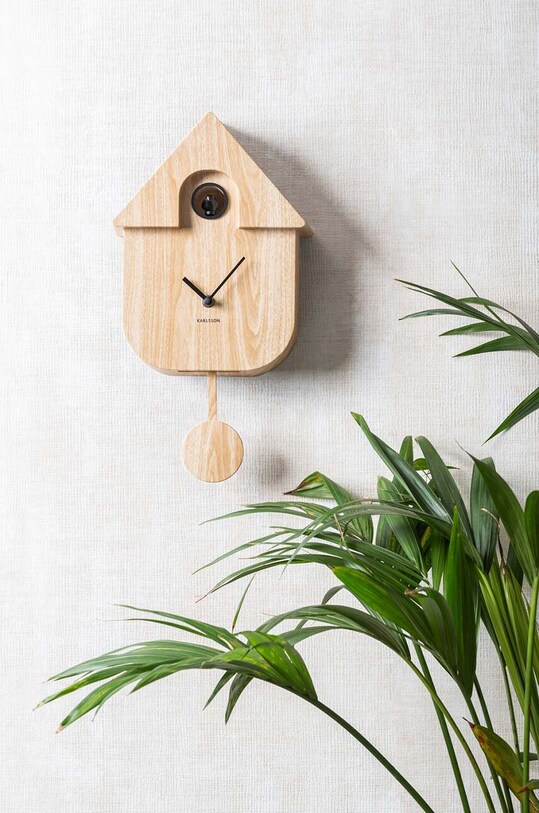 Годинник із зозулею Karlsson Modern Cuckoo коричневий KA5964WD