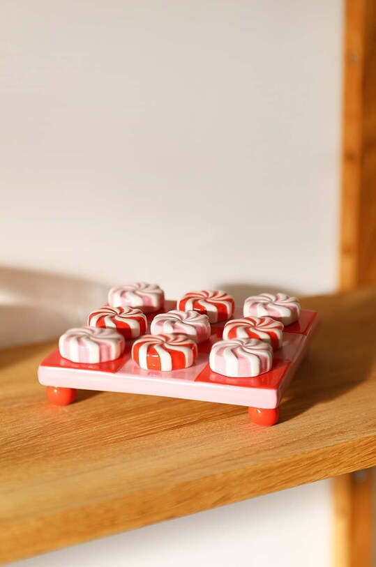 Lifestyle &k amsterdam gra planszowa Tic-tac-toe candy red 4251.01 czerwony