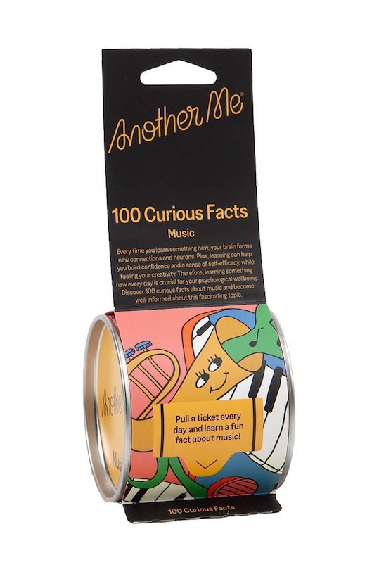Another Me zestaw karteczek 100 Curious Facts, Music, English multicolor AM100FBOMUE