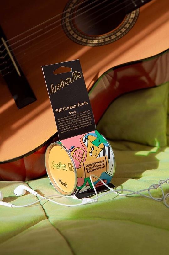 Another Me zestaw karteczek 100 Curious Facts, Music, English AM100FBOMUE multicolor