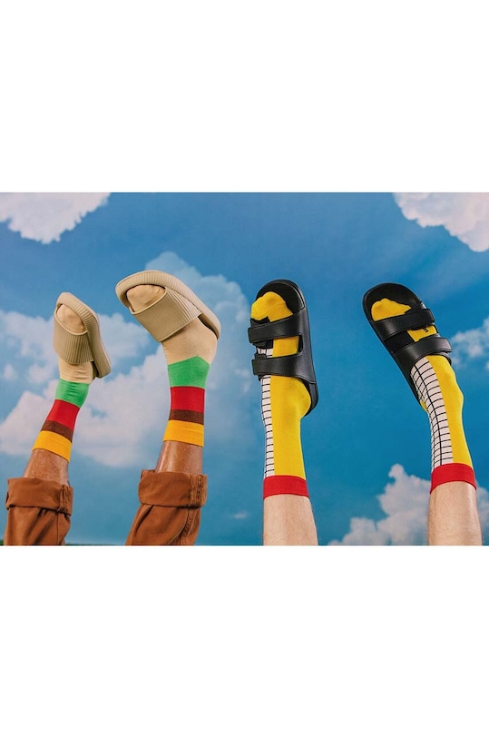 Nogavice Eat My Socks Cheeseburger EMSNOCSCHBU