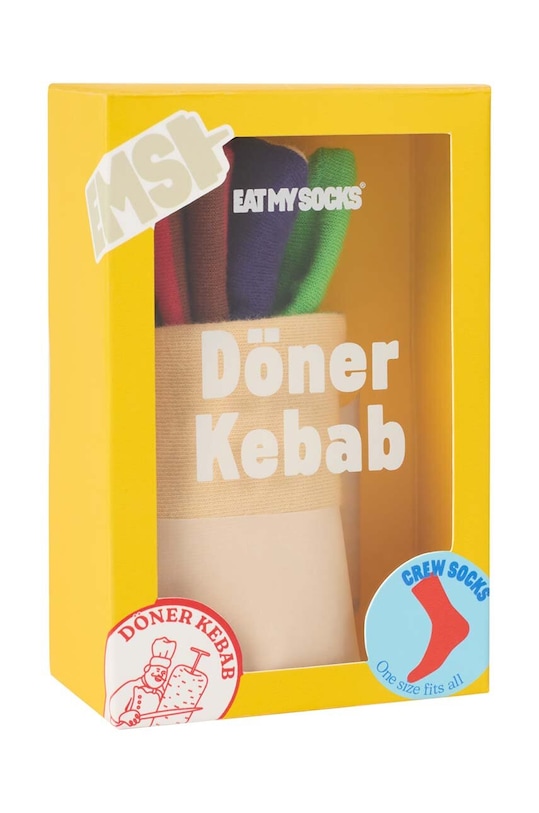 Eat My Socks skarpetki Döner Kebab multicolor EMSNCDOKEB