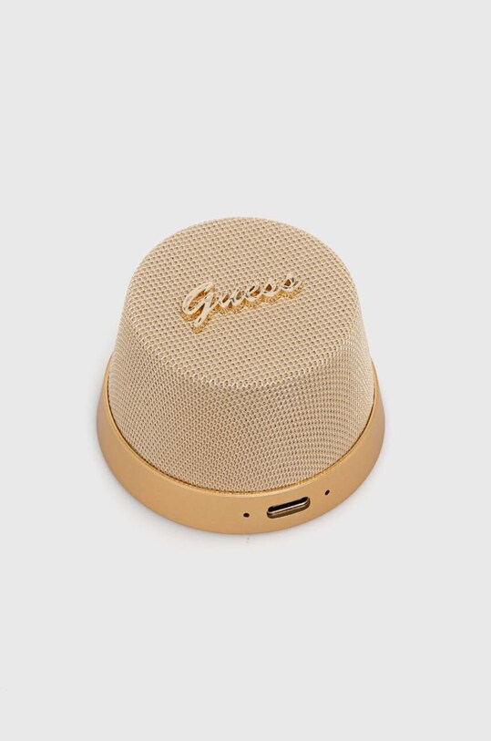 Guess głośnik bezprzewodowy Magnetic Script Metal Mini GUWSC3ALSMD złoty AA00