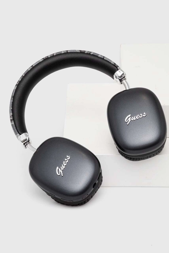 Bezdrôtové slúchadlá Guess Bluetooth Gcube Metallic Script Logo GUBHK1GCTCSK čierna AA00