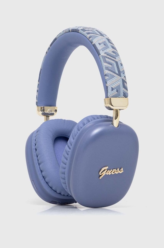 Bezdrátová sluchátka Guess Bluetooth Gcube Metallic Script Logo fialová GUBHK1GCTCSU