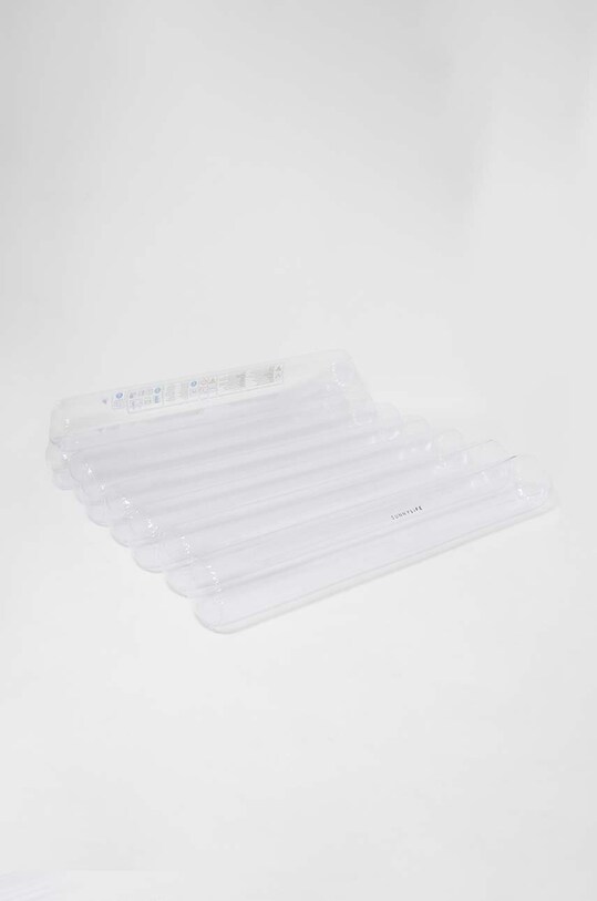 SunnyLife materac dmuchany do pływania Luxe Twin Tube Lilo Le Weekend transparentny S41JTCLR