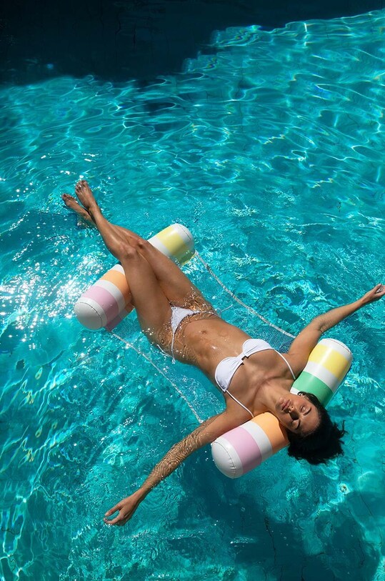 SunnyLife saltea pneumatică pentru înot Pool Side Hammock Float Pastel SCHAMPGE multicolor
