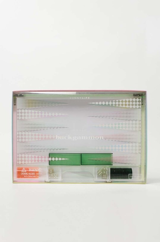 Igra SunnyLife Lucite Backgammon Ombre Sherbert šarena SCLBASHE