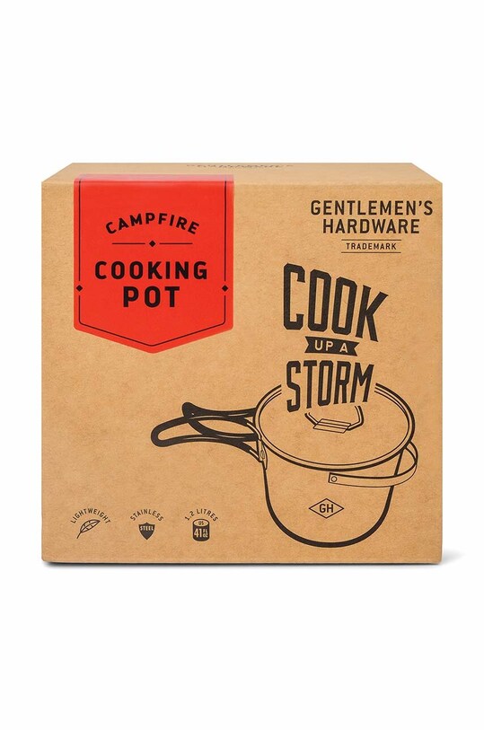 Lifestyle Gentlemen's Hardware oală de camping Campfire Cooking Pot GEN796UK gri