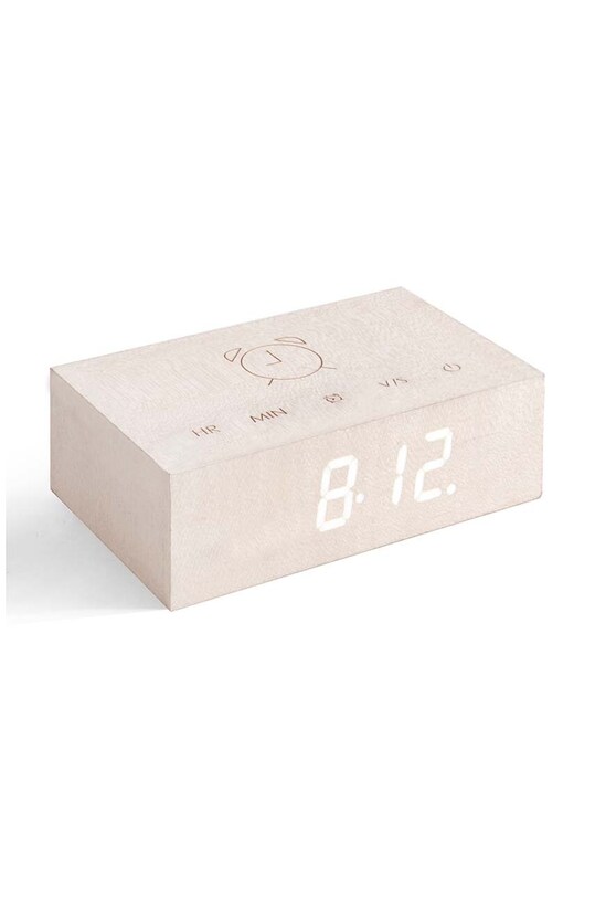 Gingko Design ceas de masă Flip Click Clock alb G003M13