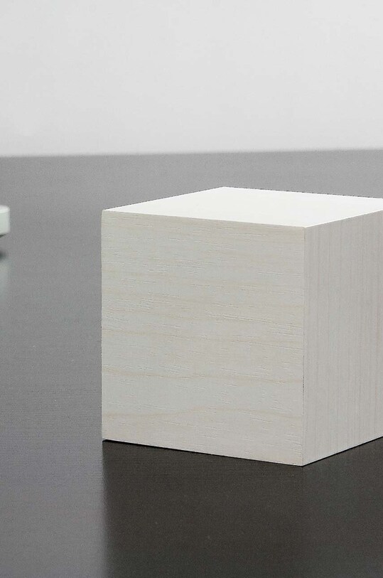 Gingko Design ceas de masă Cube Click Clock alb GK08W13