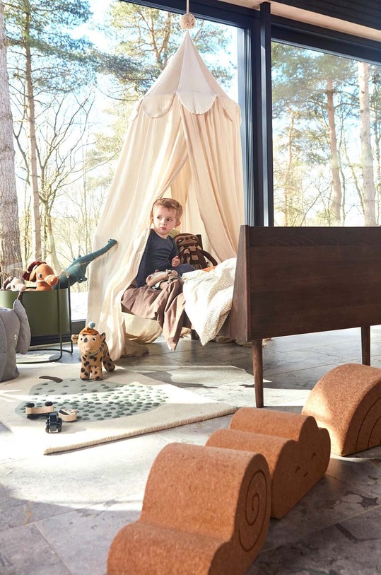 Lifestyle Baldachýn nad postel OYOY Ronja Canopy L M107272 béžová