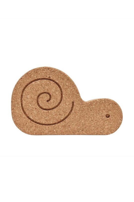 Stolík OYOY Cork Sally Snail hnedá M300532