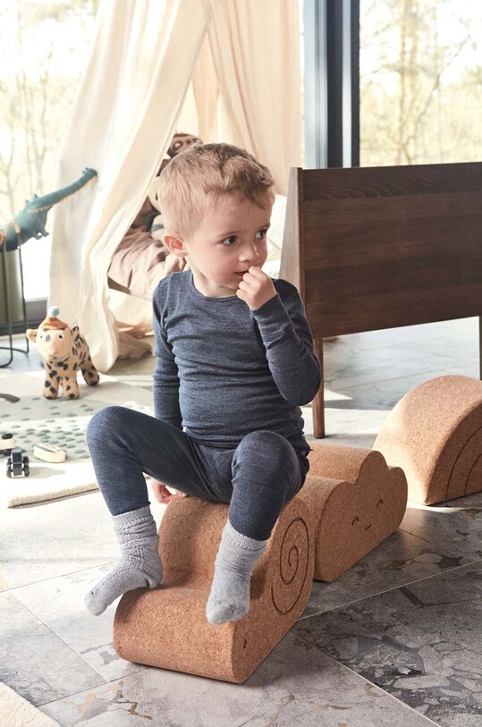 Obývacia izba a spálňa Stolík OYOY Cork Sally Snail M300532 hnedá