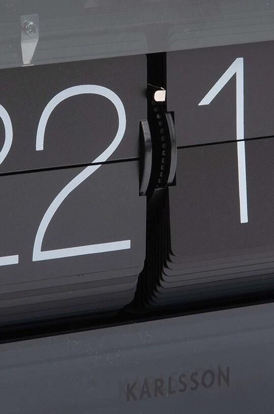 Obývací pokoj a ložnice Překlápěcí hodiny Karlsson Boxed Flip KA5976BK černá